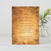 Fall Foliage Reception-Only Wedding Celebration 招待状 (スタンド正面)