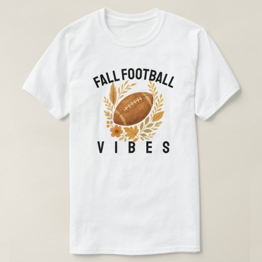 Fall Football Vibes Tシャツ (デザイン正面)