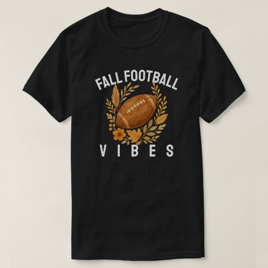 Fall Football Vibes Tシャツ (デザイン正面)