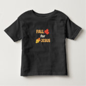 Fall for Jesus - Customizable Autumn Leaves トドラーTシャツ (正面)