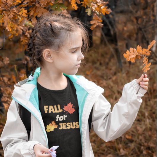 Fall for Jesus - Customizable Autumn Leaves トドラーTシャツ
