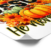Fall For Jesus He Never Leaves Halloween Autumn Th ポスター (角)