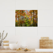 Fall Forest II 紅葉の風景写真 ポスター (キッチン)