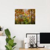 Fall Forest II 紅葉の風景写真 ポスター (ホームオフィス)