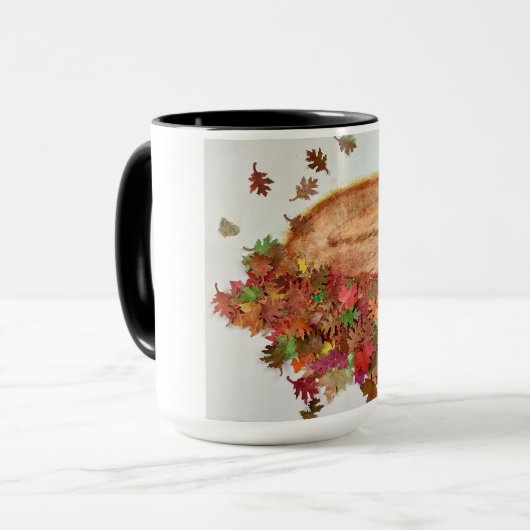 Fall Fox coffee mug マグカップ (正面左)
