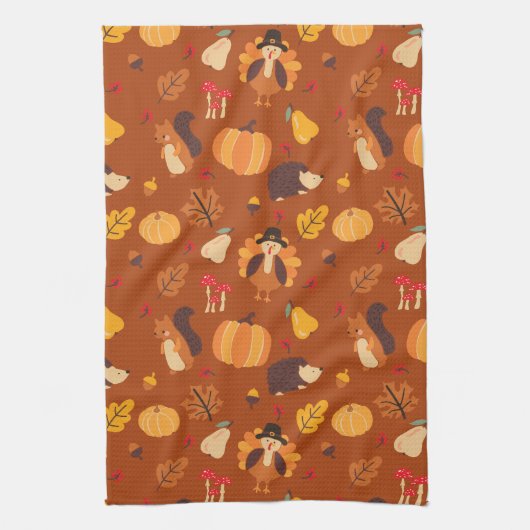 Fall Friends キッチンタオル (縦)