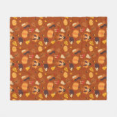 Fall Friends フリースブランケット (正面(横))