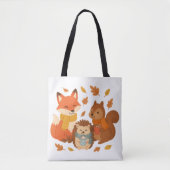 Fall Friends ~森のあったかトート~ トートバッグ (正面)