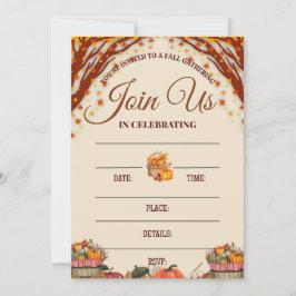 Fall Gathering Celebration Design 招待状
