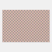 Fall Gingham Colors, Wrapping Paper Sheets ラッピングペーパーシート (正面)