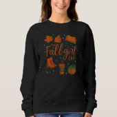 fall girl era sweatshirt , Autumn girl shirt gift  スウェットシャツ (正面)