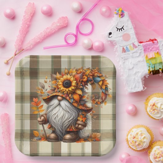 Fall Gnome  ペーパープレート (パーティー)