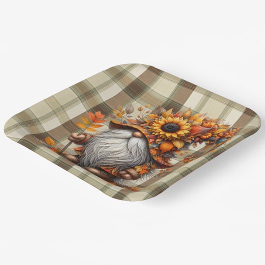 Fall Gnome ペーパープレート (傾斜あり)