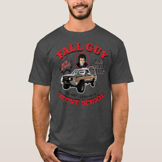 Fall Guy スタントスクールとバウンティハンターズの友達 Tシャツ (正面)