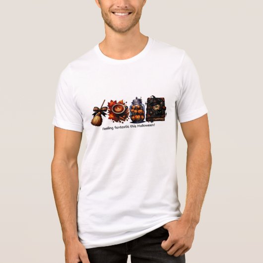 Fall Halloween T-Shirt, Autumn Fall Shirt トライブレンドＴシャツ (正面)