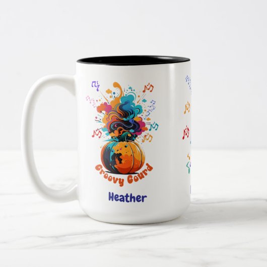Fall/Halloween two tone coffee mug ツートーンマグカップ (左)