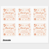 Fall Hand Drawn A Little Cutie Pie 1st Birthday  スクエアシール (シート)