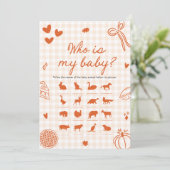 Fall Hand Drawn Cutie Pie Who Is My Baby Game 招待状 (スタンド正面)