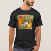 Fall Happy Fall Yu2019all Leopard Pumpkin Autumn I Tシャツ (正面)