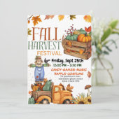 Fall Harvest Festival Invitation Card 招待状 (スタンド正面)