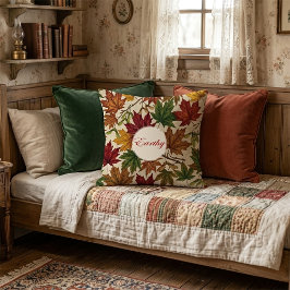 Fall Harvest Foliage Cushion クッション