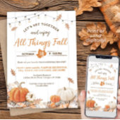 Fall Harvest Party All Things Fall Invitation 招待状