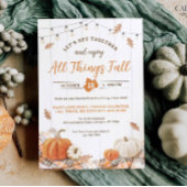 Fall Harvest Party All Things Fall Invitation 招待状