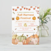 Fall Harvest Pumpkin Festival Party Invitation  招待状 (スタンド正面)