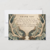 Fall Harvest Woodland Wedding サンキューカード (正面)