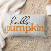 Fall Hello Pumpkin ランバークッション (ブランケット)