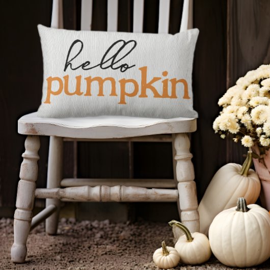 Fall Hello Pumpkin ランバークッション