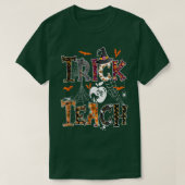 Fall Holiday Themed Thanksgiving Halloween Teacher Tシャツ (デザイン正面)