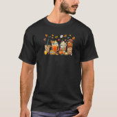 Fall Iced Coffee Bus Driver Pumpkin Spice Thanksgi Tシャツ (正面)