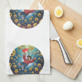 Fall in bubble  キッチンタオル (四つ折り)