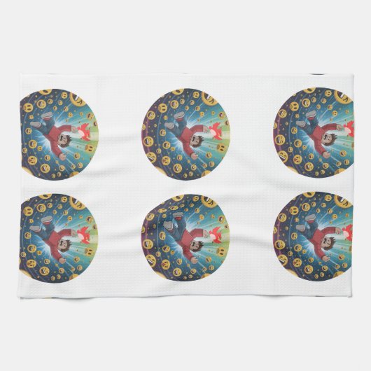 Fall in bubble  キッチンタオル (横)