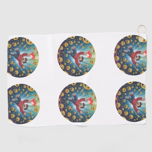 Fall in bubble  ゴルフタオル (横)