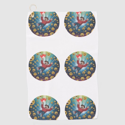 Fall in bubble  ゴルフタオル (正面)