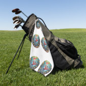 Fall in bubble  ゴルフタオル (グリーン)