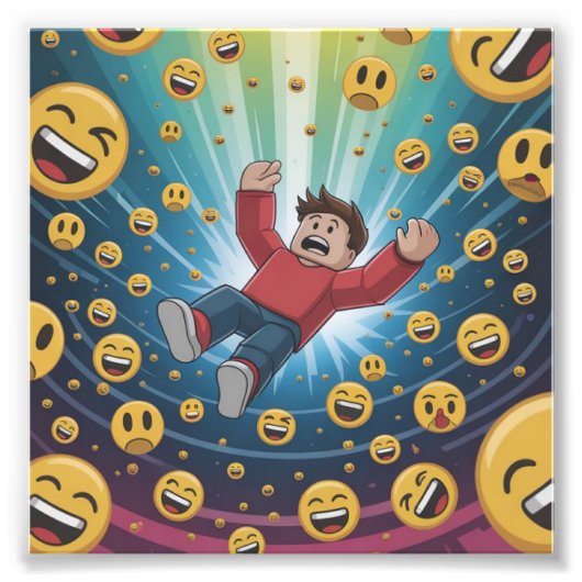 Fall in bubble  フォトプリント            (正面)