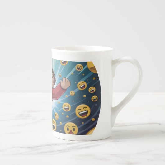 Fall in bubble  ボーンチャイナマグカップ (右)