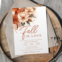 Fall In Love テラコッタ フラワー ブライダルシャワー