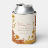 「Fall in Love」 ブライダルシャワーの感謝の品 缶クーラー (缶正面)