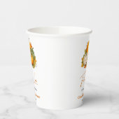 Fall in Love Autumn Rustic Pumpkin Baby Shower   紙コップ (左)