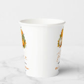 Fall in Love Autumn Rustic Pumpkin Baby Shower   紙コップ (右)