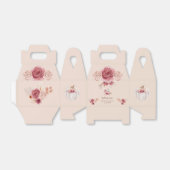 Fall In Love Boho Pink Pumpkin Bridal Shower フェイバーボックス (折り畳みなし)