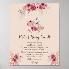 Fall In Love Boho Pumpkin Put A Ring On It Game ポスター