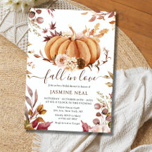 Fall in Love Bridal Shower | パンプキン・ラスティックフラワー