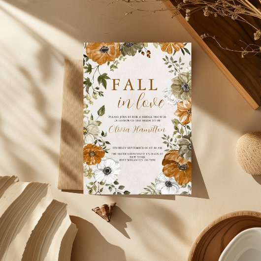 Fall in Love | Bridal Shower 招待状