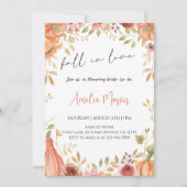Fall in Love Bridal Shower - Autumn Bride Shower 招待状 (正面)