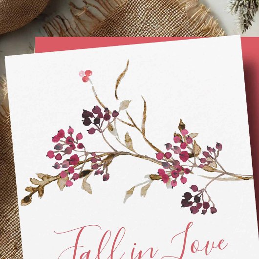 Fall In Love Bridal Shower Invitations 招待状